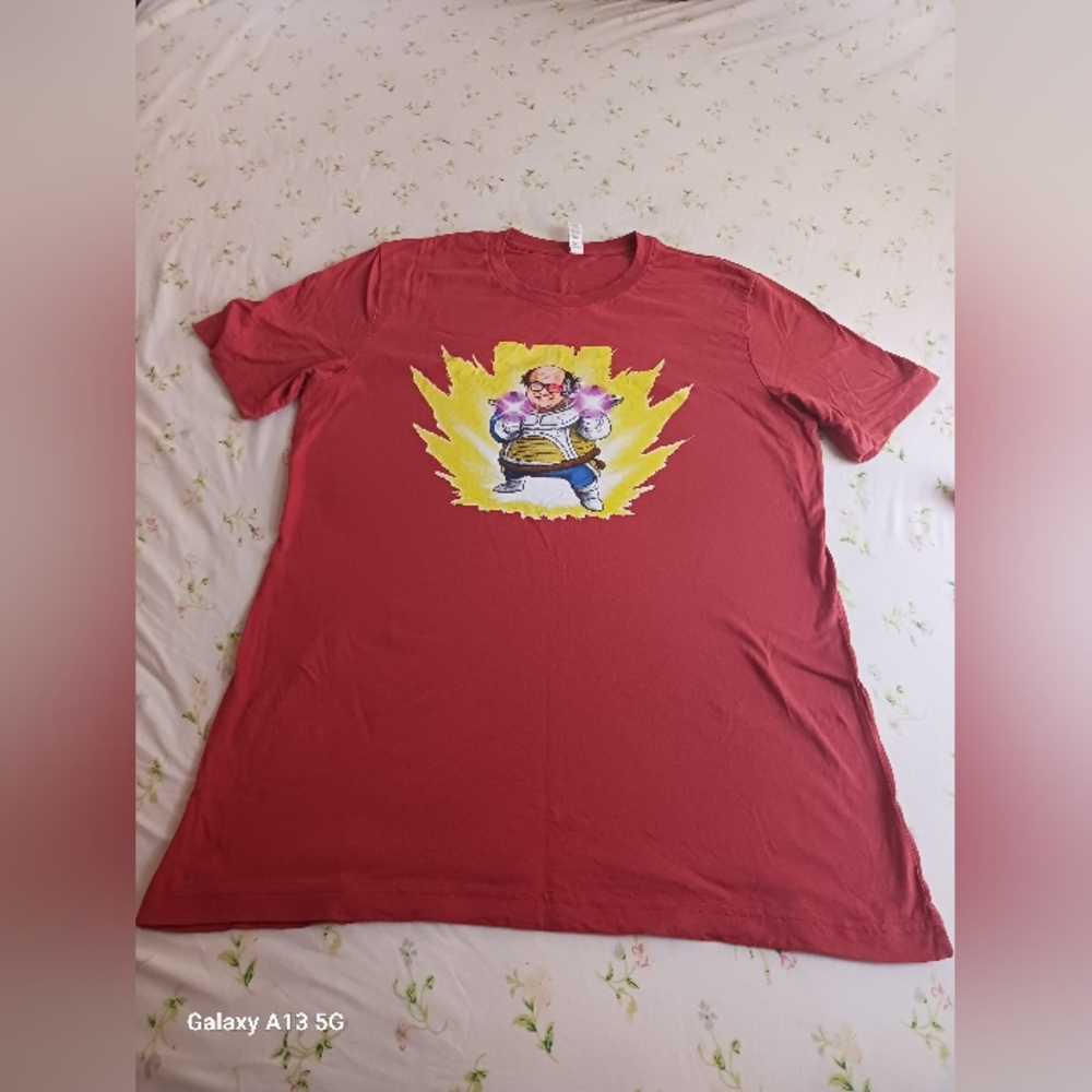 unisex round neck t-shirt bella canvas color brick red size:L
